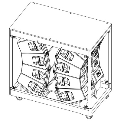 d&b audiotechnik E7464 V8/V12 8-Way Touring cart